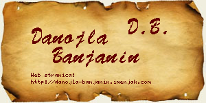 Danojla Banjanin vizit kartica